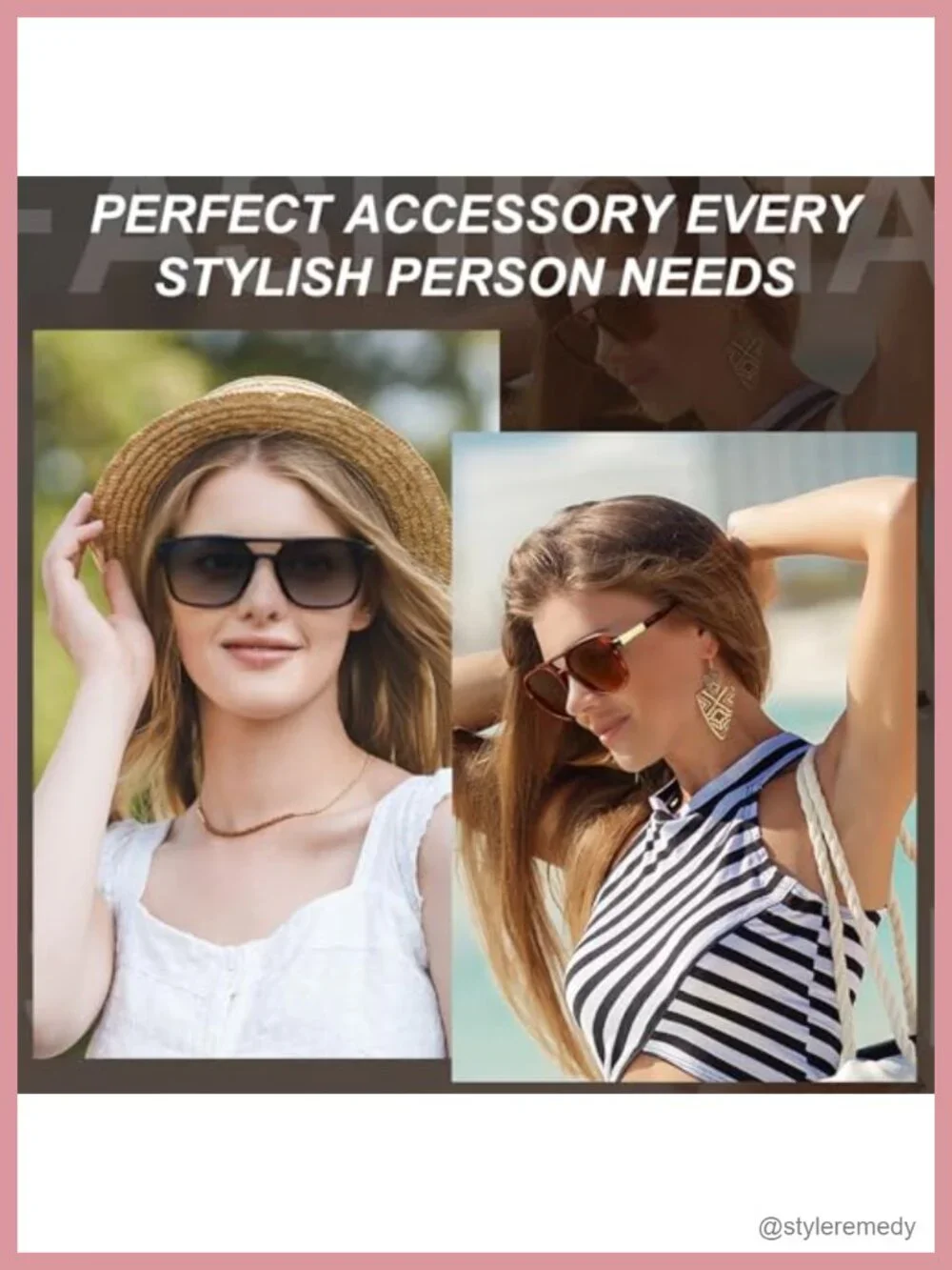 4 Pairs Retro Aviator Sunglasses Polarized UV400 Rectangle Sun Glasses